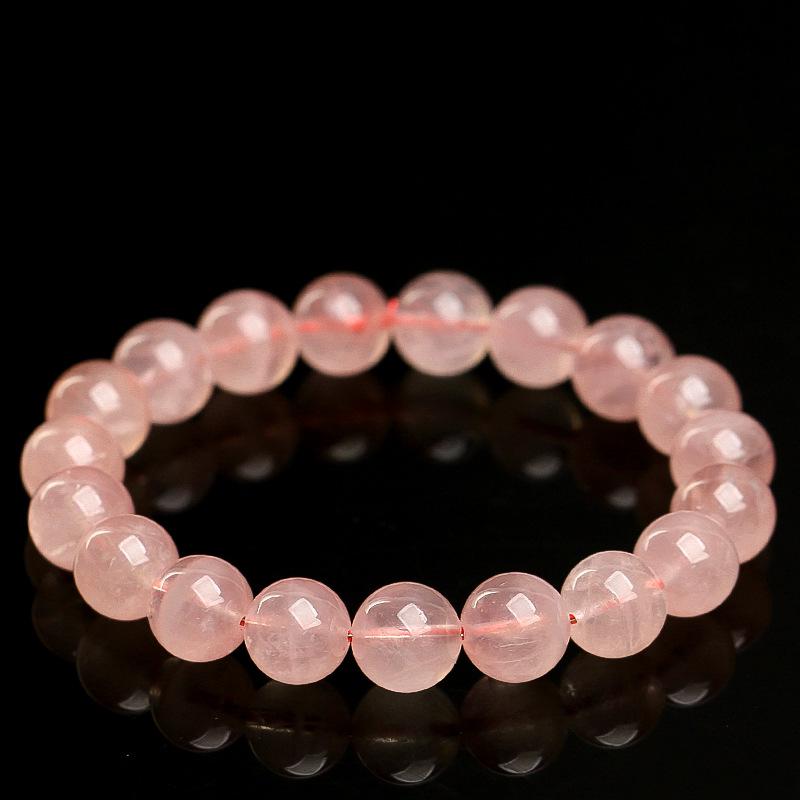 7A Grade Rose Quartz Grapefruit Bead Moisturizing Pink Crystal Bracelet