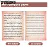 WTEMPO Carta Bianca da Scrittura/Disegno Vintage Carta da Cancelleria Spessa Bicolore Carta da Stampa Retrò Carta Intestazione Fai-da-Te per Inviti Origami Artigianato
