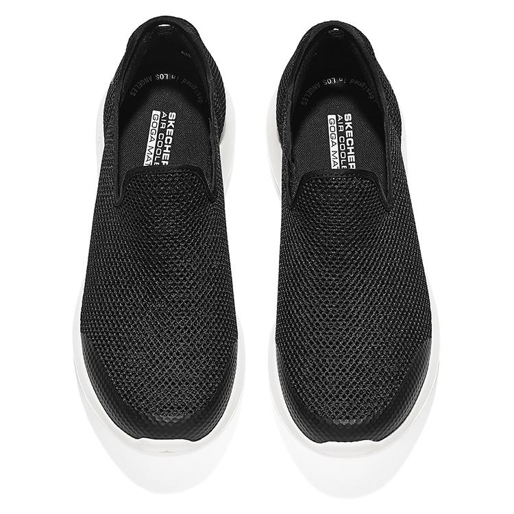 Skechers Go Walk Max Slip-On Mesh Comfortable Versatile Breathable Lightweight Low-Top Casual Shoes Men sneaker Black White 216700-BKW