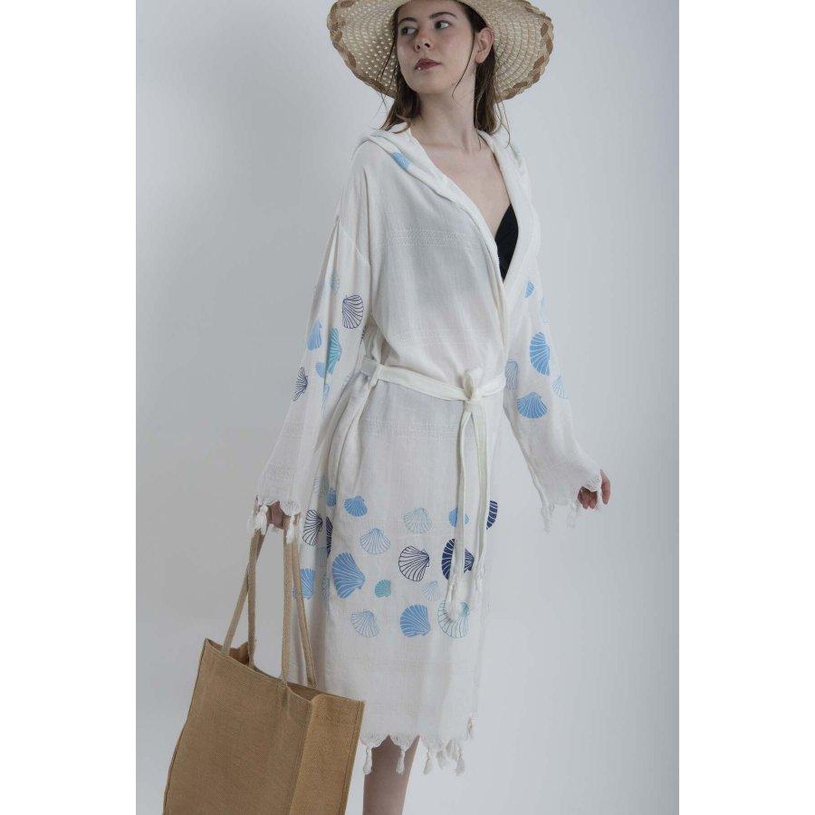 Damen-Lendenschurz aus Baumwolle mit Kapuze, Mehrzweck-Kimono, Strandkleidung, Bademantel, Morgenmantel, Freizeitkleidung, Vertuschungen