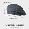 Mohair Knitted Beret Women's Autumn and Winter Hat Warm Versatile Face Little Painter Hat Winter