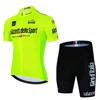 Mens Cycling Jersey Bib Shorts Set Breathable Quick-Dry Performance Wear Road Bike Riding