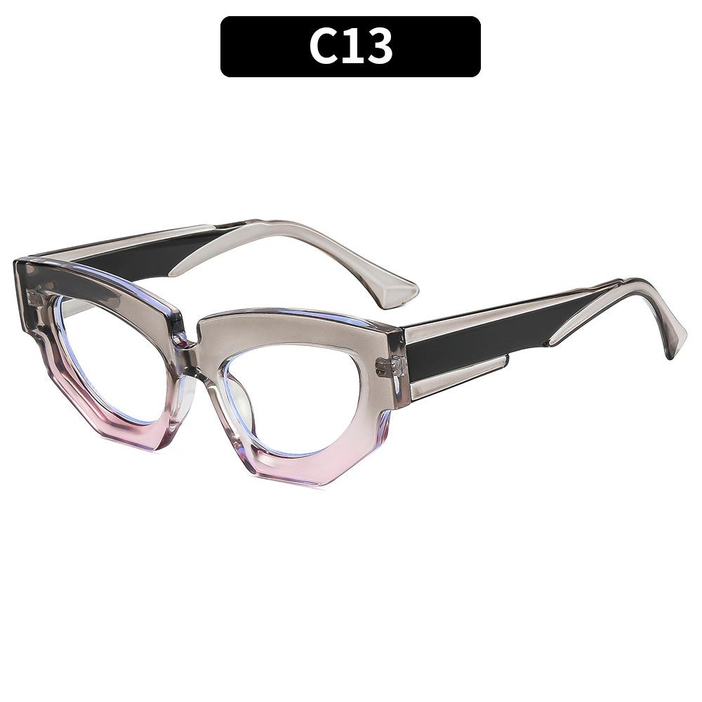 European And American Fashion New Cat Eye Sunglasses Retro Trend Versatile Men'S And Women'S Casual Sunglasses Uv-Proof Glasses