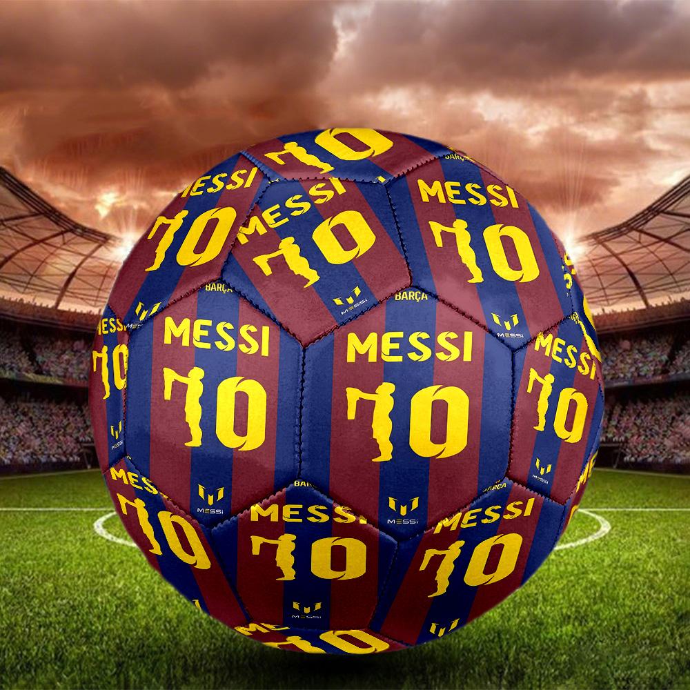 Lionel Messi Aufdruck Größe 5 Fußball, Standard Spielball für Sportspiel und Teamtraining, Ideales Geschenk für Fußballfans