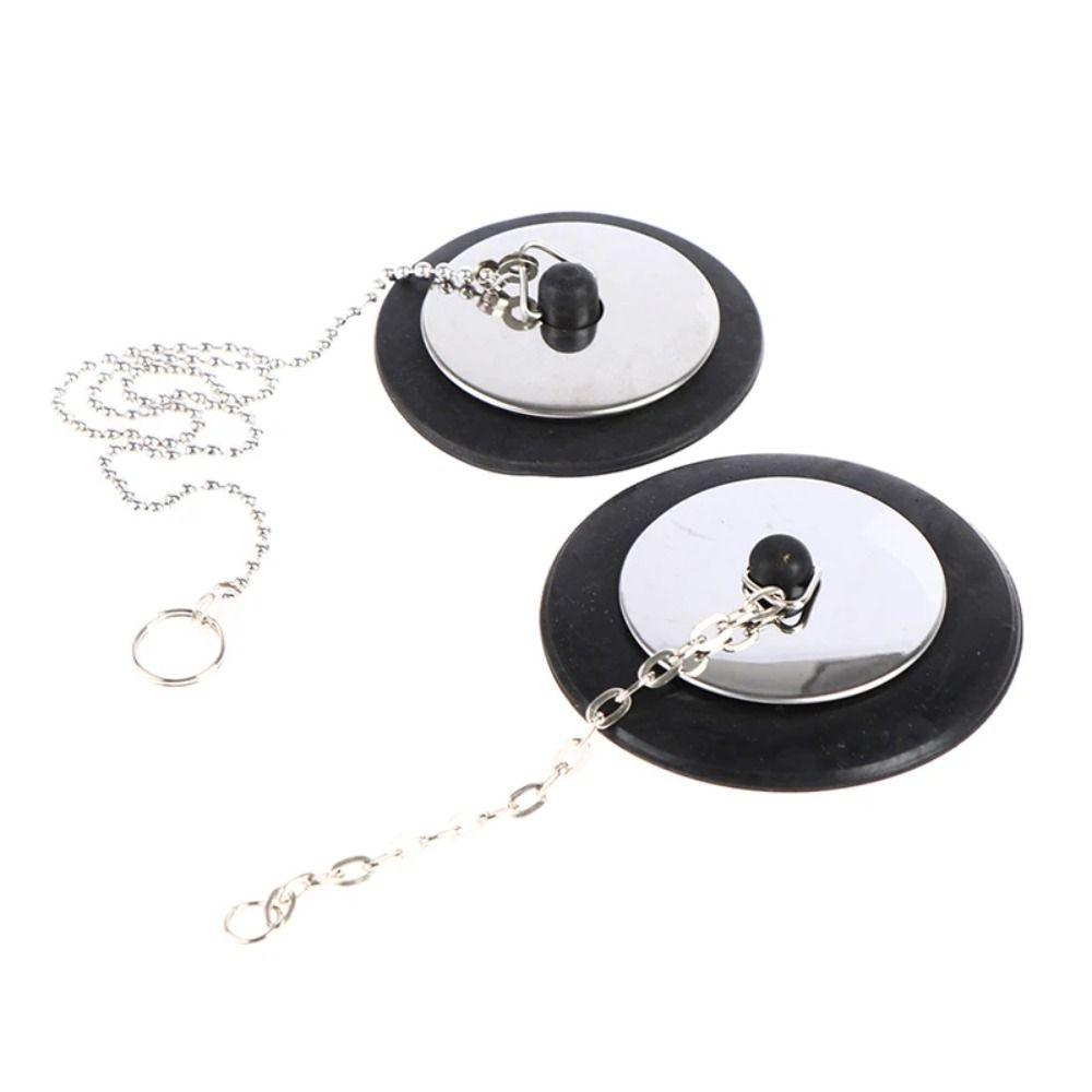 1Pcs With Chain Tub Stopper Universal Bathtub Plug New Bath Tub Drain  Bathtub Accessories