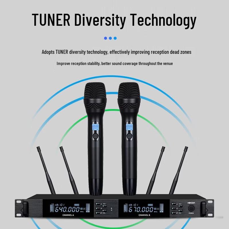 HDCON HT-G820S1 Professional Wireless Microphone System (CN version)