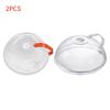 Microwave Splash Cover Thickened Transparent Splash-proof Cover with Handle BPA-free Plate Food Cover With Handle Anti-splatter
