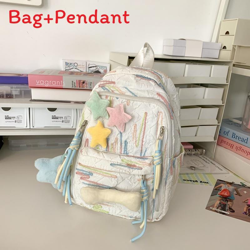 Girl Backpack School Bag With Nylon Material For Middle School Students