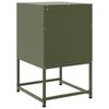 Nightstand Olive Green 36 X 39 X 60.5 Cm Steel