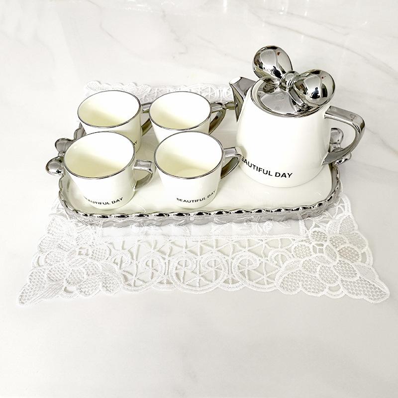 Lace Embroidered Cover Towel Household Decoration Dust Cover Embroidery White Beautiful Tablecloth Transparent Mesh Photo Decoration