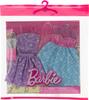 Barbie Pastel Color Dress and Accessories Set HRH44 Dress-up Doll and House Clothes for Ages 3 and Up Purple