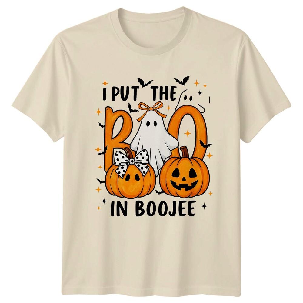 I Put The Boo In Unisexs TShirt Funny Ghost Pumpkin Halloween Halloween Gift