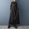 Langärmeliges Übergrößen-Baumwoll-Vintage-Neu in Kleider für Frauen Frühling Herbst lässiges lockeres Kleid