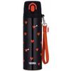 Thermos Water Bottle Vacuum Insulated Mobile Mug 550ml Black Red JNT-551 BKR