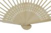 Smiti Fan Plain White 7 inches Unisex 25 5 Ribs Ribs, Wood, Wood, (21 cm), Size, Ribs,