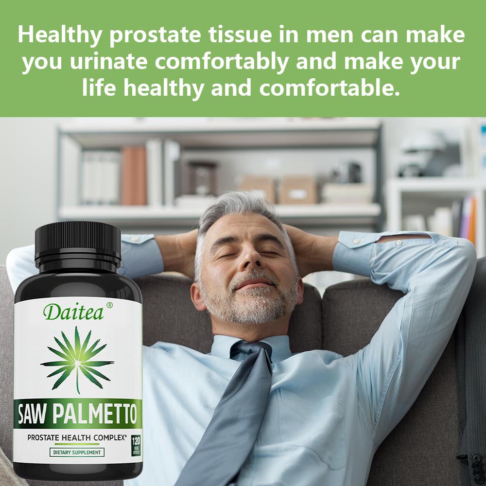 Saw Palmetto Capsules: Supports Prostate and Urinary System Health 120 Capsules