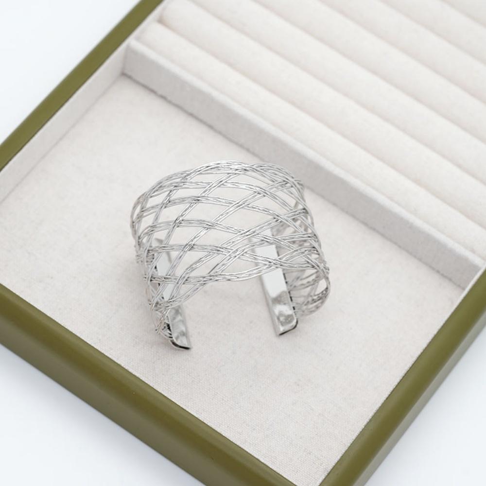 Hollow Pattern Bracelet Vintage Bohemian Bracelet Multi-Layer Metal Bracelet Artistic For Everyday Wear Jewelry Collection