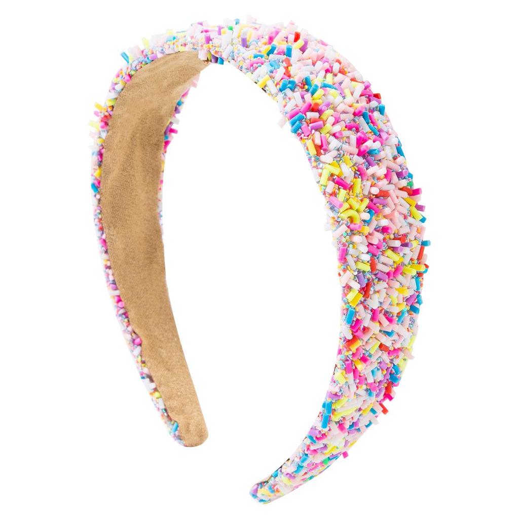 Trendiges buntes Stirnband mit breiter Krempe für Damen - Allround-Dopamin-Haaraccessoire