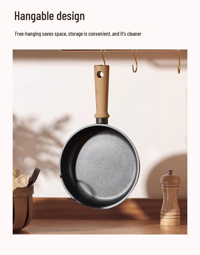 Lightweight Non-Stick Titanium Wok for Induction Cookers - Ideal for Frying Steak & Eggs