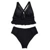 Women's Two-Piece Bikini Set Plus Size Split Swimsuit