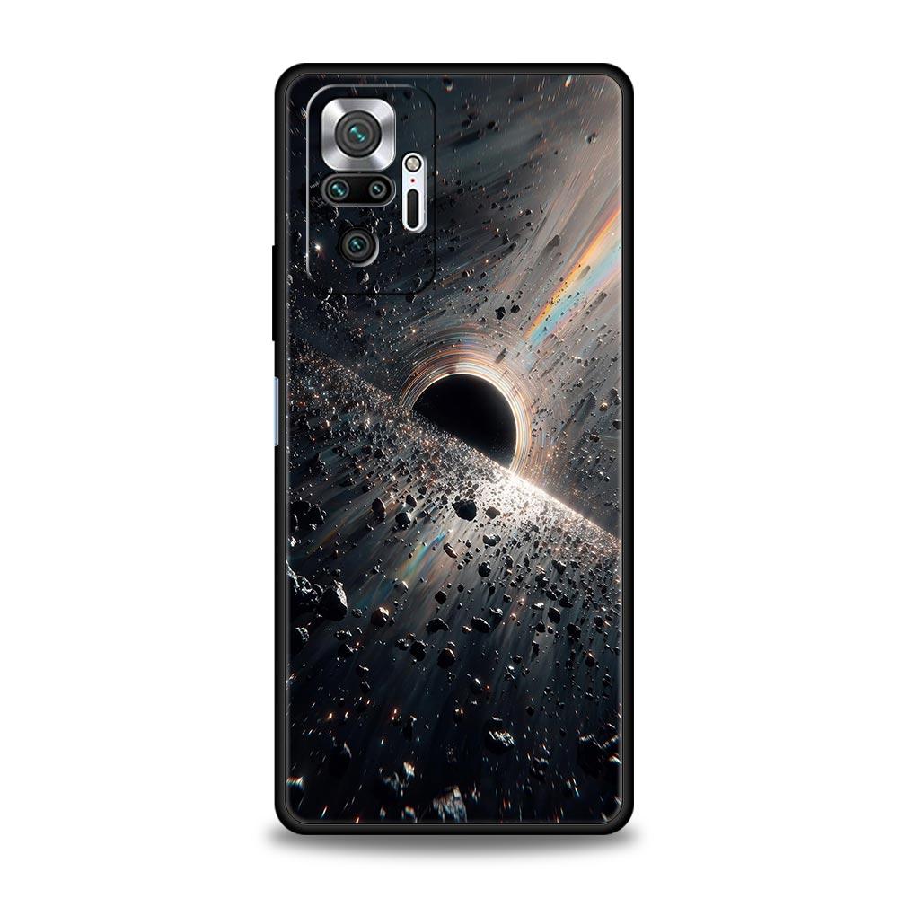 Universe Starry Sky Moon Phone Case Cover for Redmi 14C 10C Note 15 14 13 12 10 11 K40 Pro Plus 5G Shockproof Soft TPU Shell