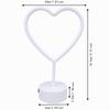 Heart Shaped Neon Desk Lamp USB or Battery Operated LED Neon Sign Decorative LED Neon Light  Women