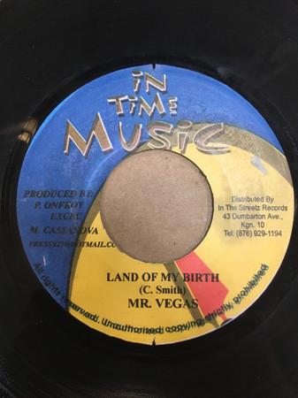 7inch Record MR. VEGAS / SYPPLE STEPPA - Land Of My Birth / Come In Wid It NONE In Time Music 1998 Jamaica Reggae, Ska & Dub Used