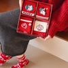 Horse Pattern New Year Socks Elastic Cotton Socks Festive Socks Cartoon Socks  Casual Use