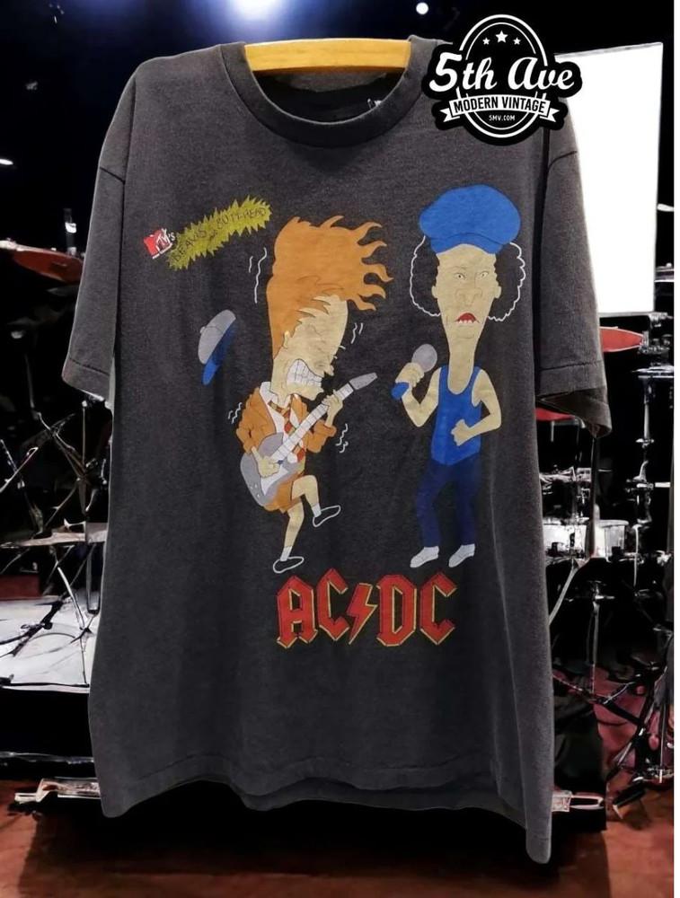 ACDC Beavis and Butthead Rock T Shirt Unisex T-Shirt XXXXL