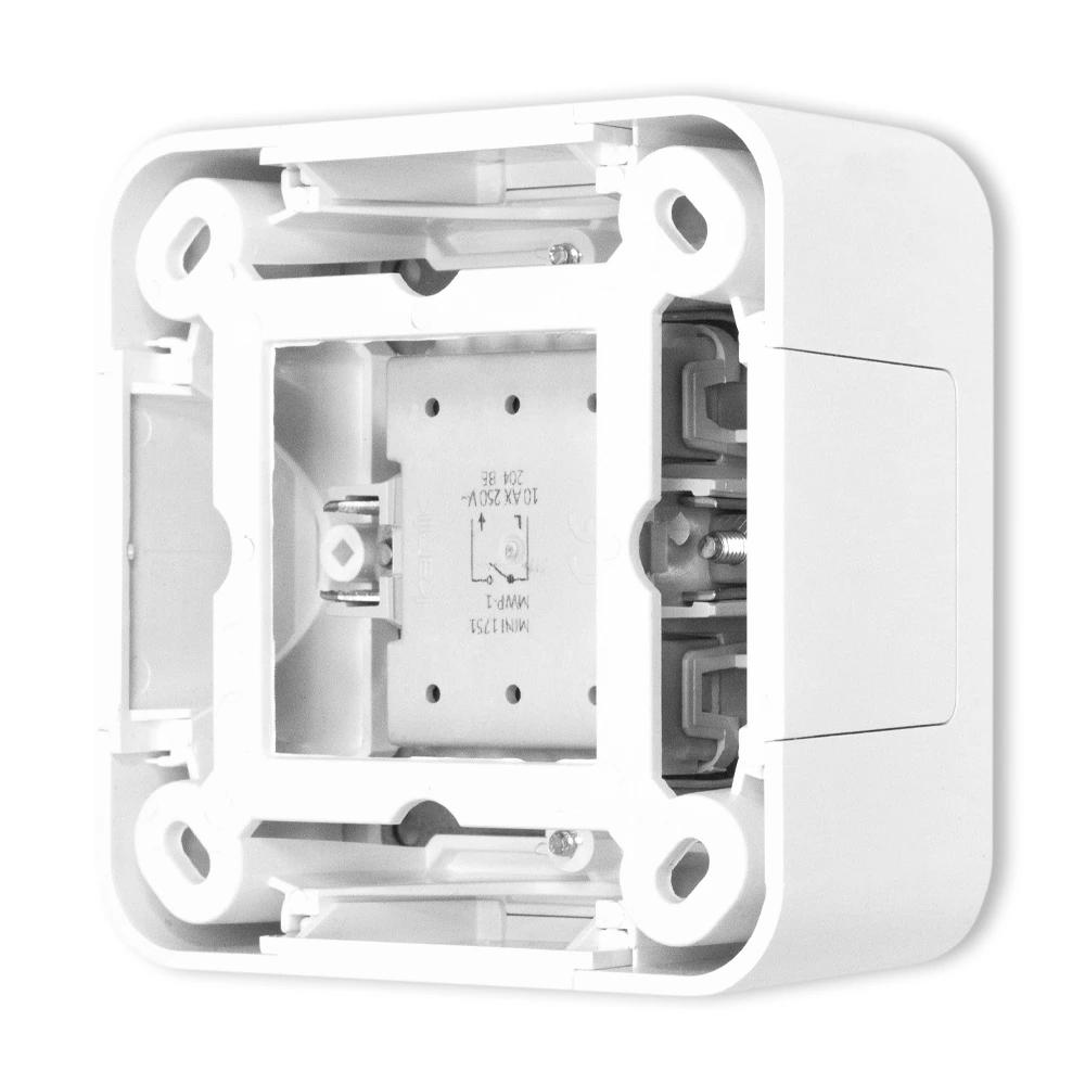 Double Stair Switch, Rounded Surface-mounted Set, Mini White