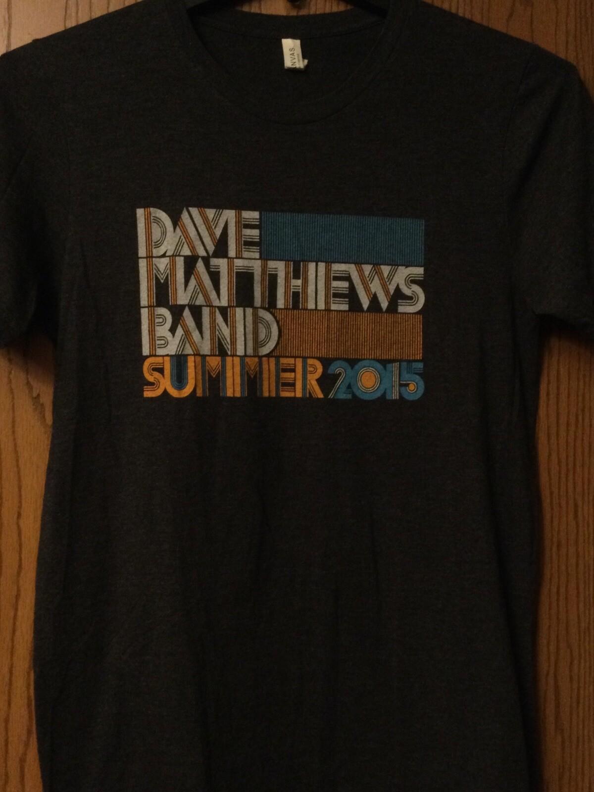 Dave Matthews Band - Summer 2015 Tour - Gray Shirt - 2 Sided - M - Cotton Blend XXL