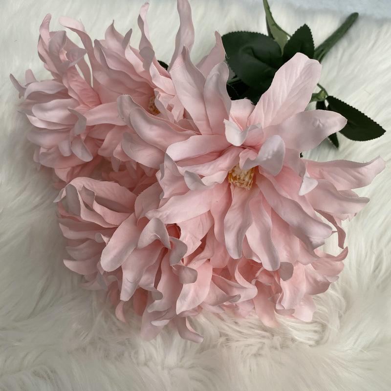 45CM Dahlia Bunch Flowers 7 Heads Fake Flowers New Dahlia Artificial Flower  Home Decor