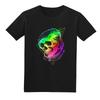 PROMOÇÃO STEAM WAVE T-SHIRT CAVEIRA NEON TECH TIDE ESTÉTICA CAVEIRA AQUARELA ARCO-ÍRIS CAVEIRA ESPACIAL T-SHIRT DIVERTIDA PARA HOMEM Camisa