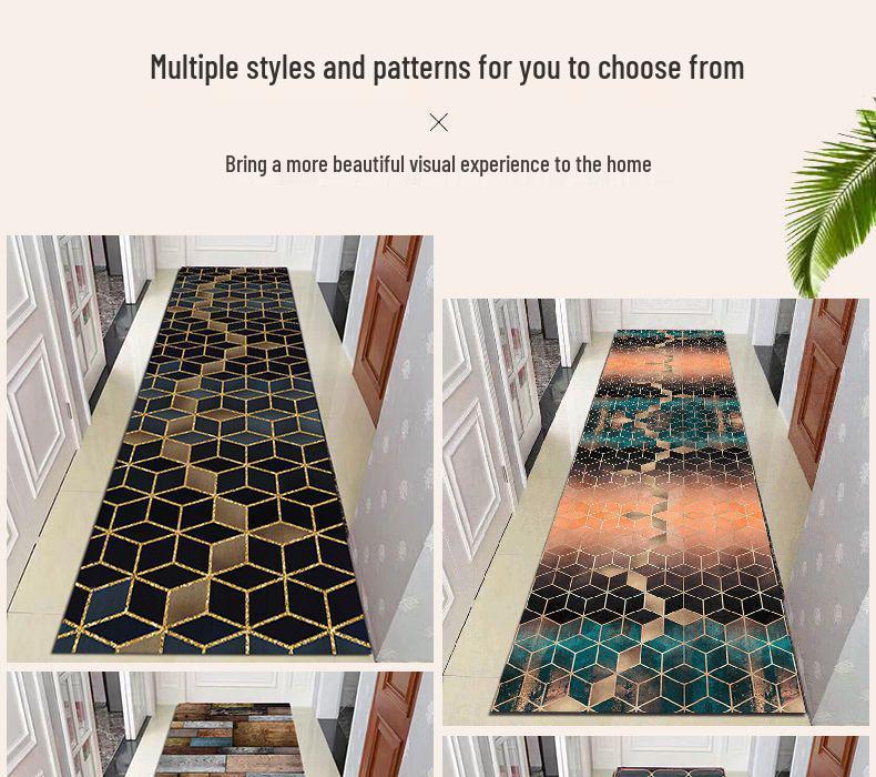 Wasserdichte Anti-Rutsch-Flurmatte: Lange Treppenhaus-Fußmatte mit Wasseraufnahme & Schmutzabweisung für Eingangsbereiche.