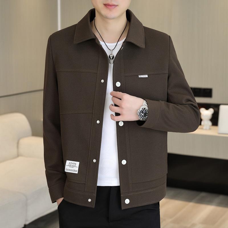 New Korean Style Casual Men's Fashion Versatile Spring and Autumn Casual Men's Handsome Simple Men's Jackets Coats Tops