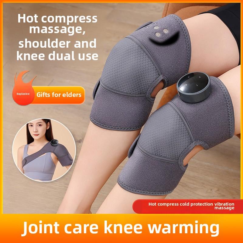 Cross-Border Rechargeable Wireless Knee Massager Multifunctional Electric Shoulder Neck Pad Smart Warm Heating-Single