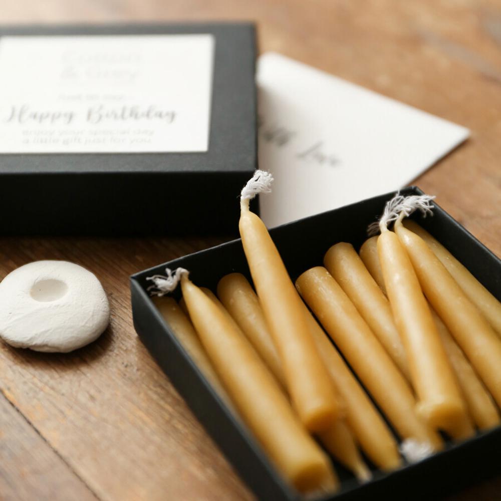 Mini Beeswax Twenty Minute Relaxation Mindfulness Moments Bees Wax Candle Set 0.8x6cm жёлтый