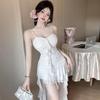 Elegant Low-Cut Tassel Camisole Dress: Accentuates Figure, Defines Waist, Perfect for Trendy Evenings.