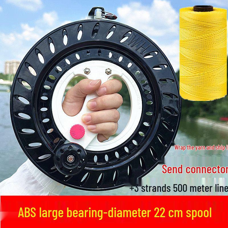 ABS Large Bearing Boat Fishing Hand-Cranked Kite Reel & Spool Winder