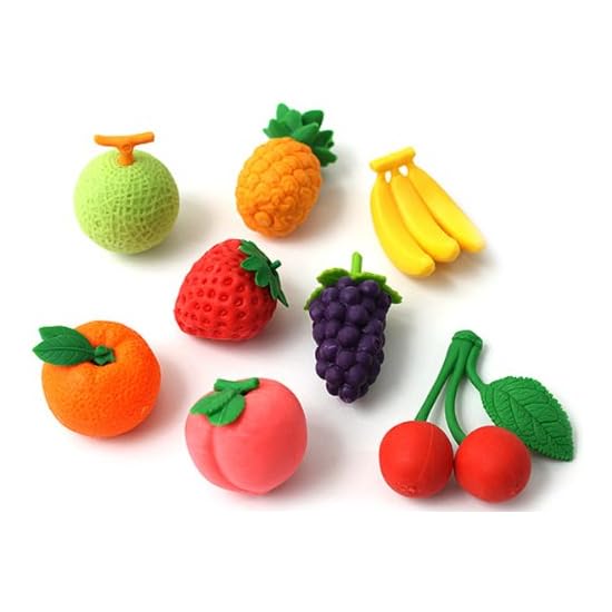 Blister Pack Fun Erasers: Fruits