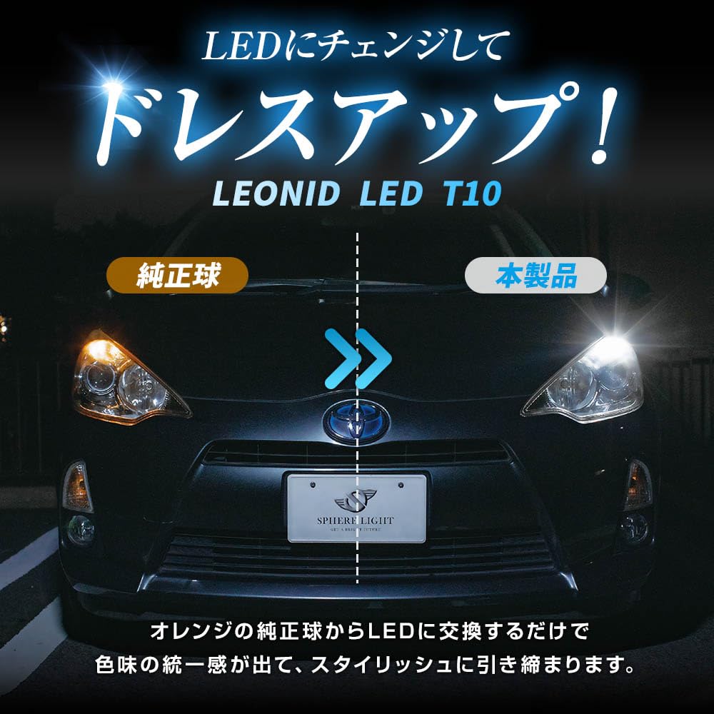 Sphere Light LEONID T10 LED Bulb Built-in Canceller T10 EURO
