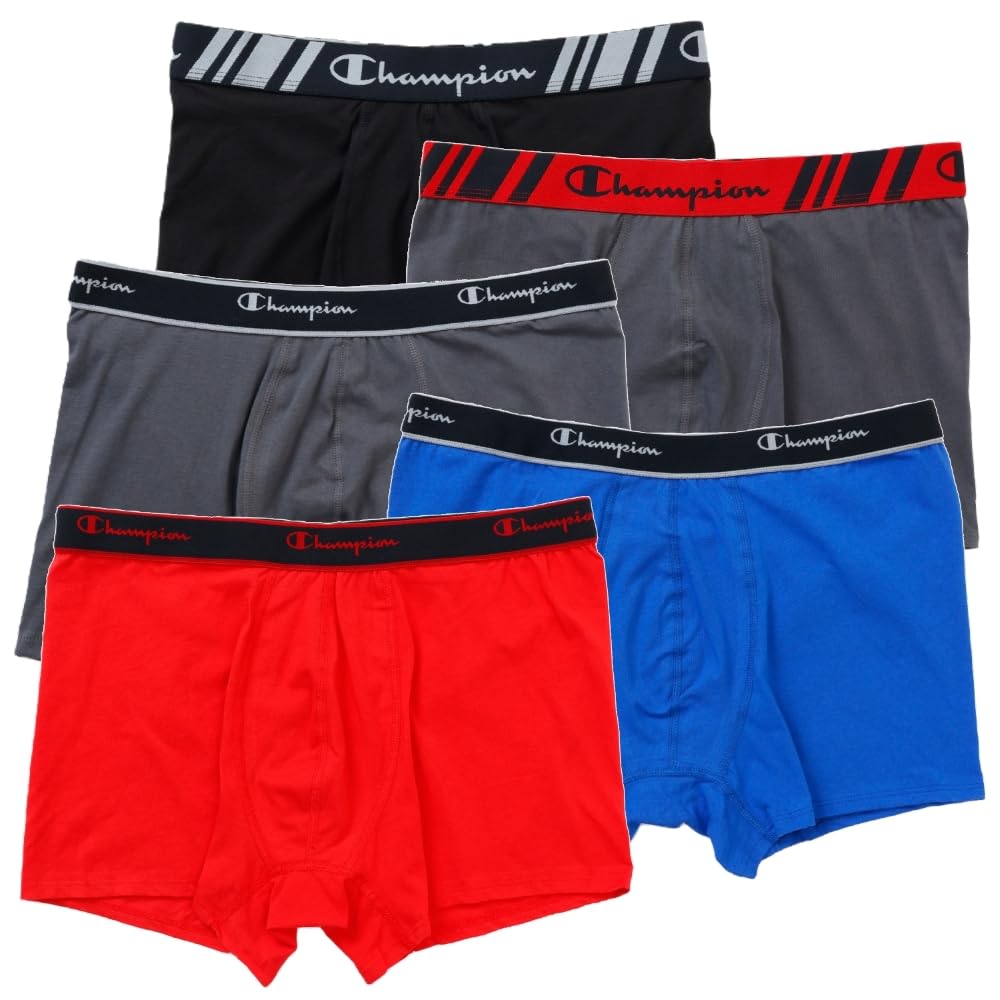 

Champion Boxer Briefs Deodorizing Boxer Assorted 995 (5-pack) Antibacterial, Deodorizing, Clean, Effect, 5-Piece Briefs, CM6ES702J, Men s,