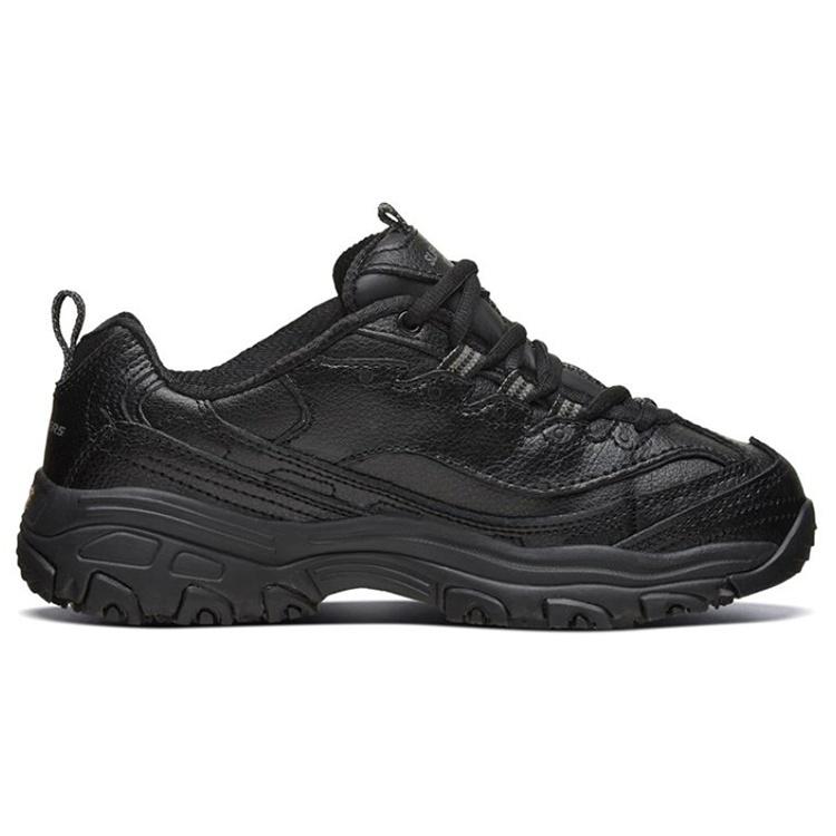 (WMNS) Skechers D'lites Sr Running Shoes Black Women's 76605-BLK