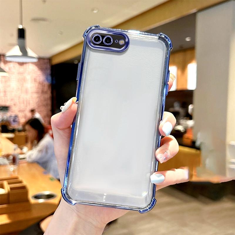 Airbag Shookproof Lens Case For Apple iPhone 17 Pro Max Air 7 8 Plus 6 6S SE 2020 Plating Silicone Back Clear Cover