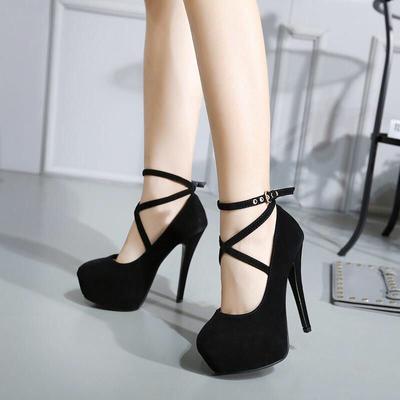 Sexy High Heels Ladies Stilettos Strappy Pumps Women's Sandals Summer Shoes Platform Heels Woman Ankle Strap Shoes