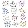 12 Stück 3D-Schmetterlings-Wanddekoration 3 Größen Hohl-Schmetterlings-Dekoration für Geburtstagsfeier Kuchenaufsatz Abnehmbare Wandbilder Aufkleber für Kinderzimmer Schlafzimmer