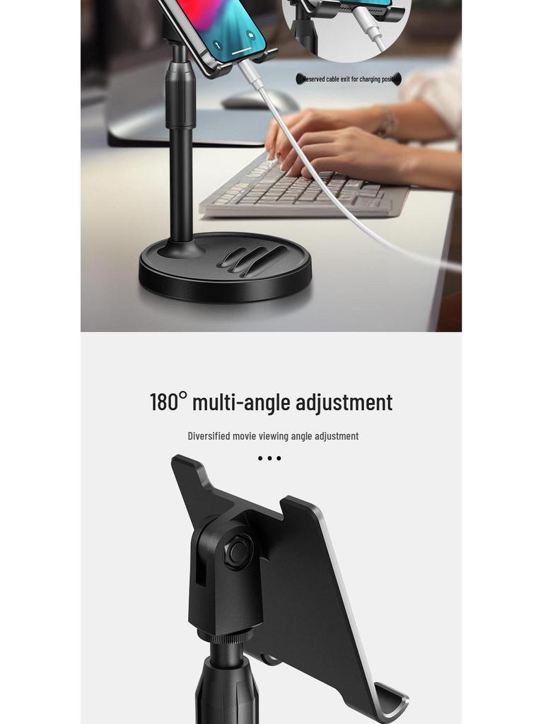 Adjustable Phone & Tablet Holder for Bedside and Desktop