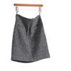 New Year’s Battle Robe: Sequin Wool Blend Tweed A-Line Mini Skirt