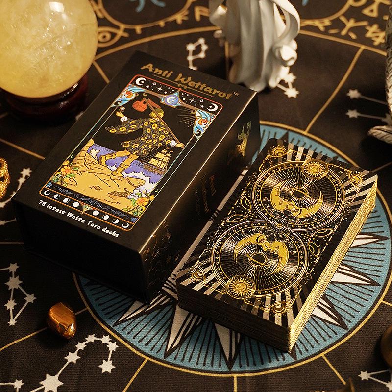 Witekin Gold Foil Tarot Cards: Complete Set for Beginners with Analysis