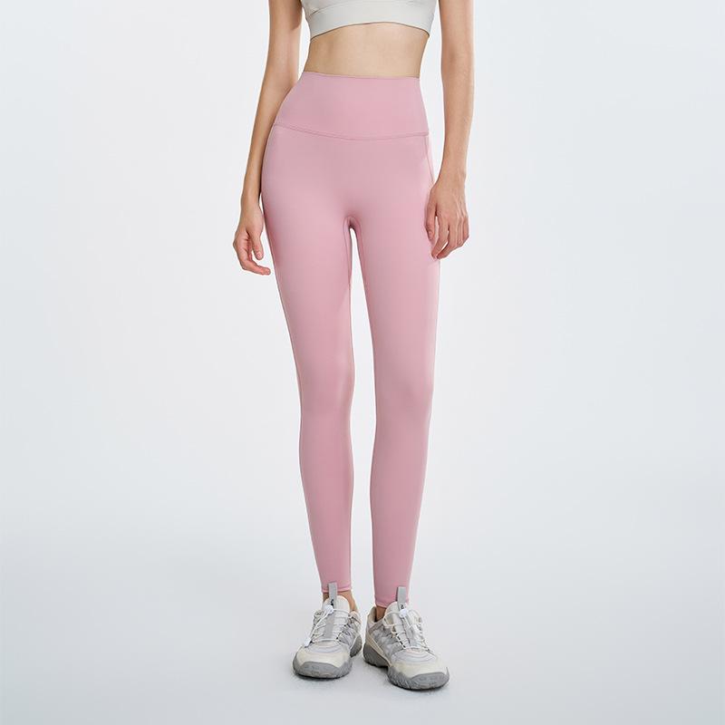 

Женские бесшовные брюки для йоги с высокой талией - Ощущение обнаженности, Подъем ягодиц, Плотная посадка S